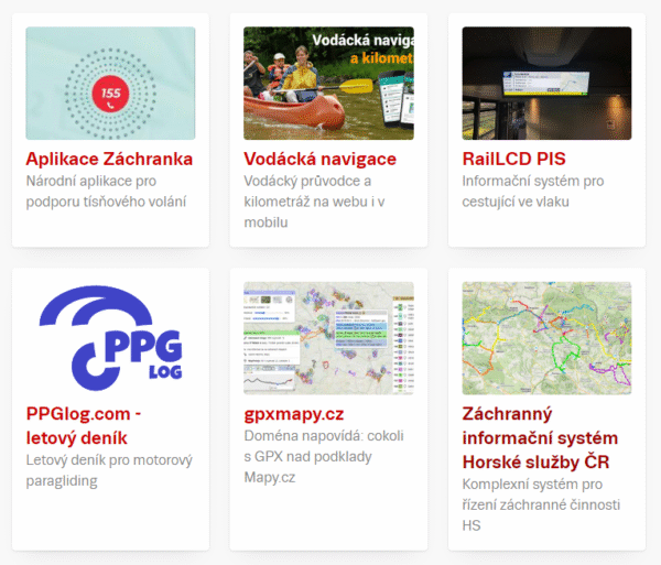 New catalog of reference projects - Developer Mapy